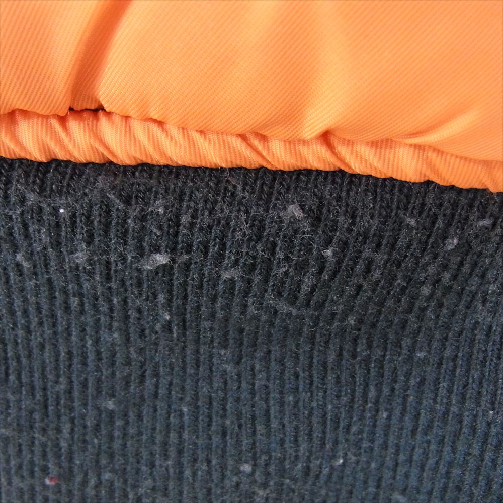 GOODENOUGH グッドイナフ × alpha × Harris Tweed アルファ ハリスツイード MA1 ミリタリーボンバー ジャケット ネイビー系 S【中古】