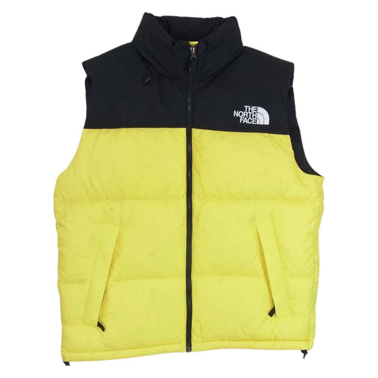 THE NORTH FACE ノースフェイス ND92232 Nuptse Vest ヌプシ ダウン ベスト イエロー系 L【中古】