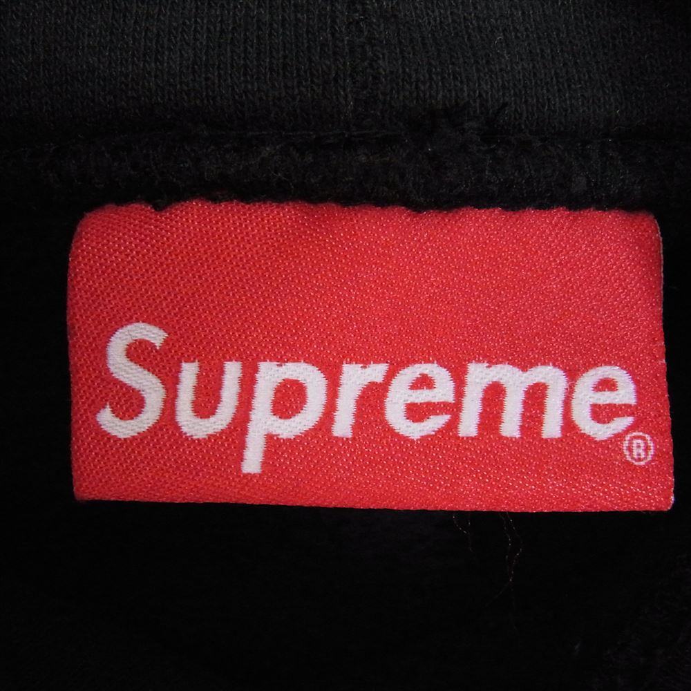 Supreme シュプリーム 22SS Cropped Panels Hooded Sweatshirt クロップド パネル フーデッド スウェットシャツ パーカー ブラック系 XL【中古】