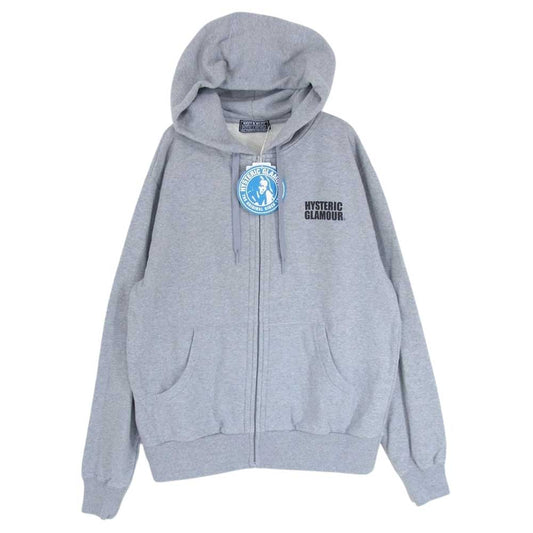 HYSTERIC GLAMOUR ヒステリックグラマー 23AW 02233CF12 SEE NO EVIL パーカー グレー系 L【美品】【中古】