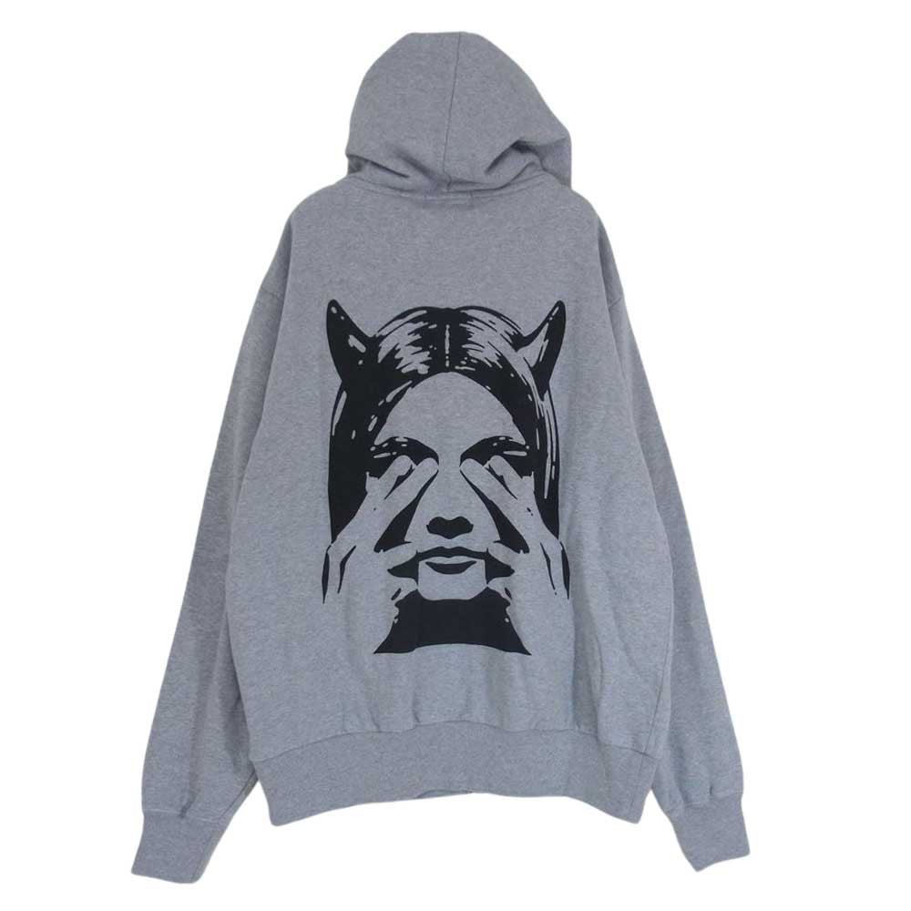 HYSTERIC GLAMOUR ヒステリックグラマー 23AW 02233CF12 SEE NO EVIL パーカー グレー系 L【美品】【中古】
