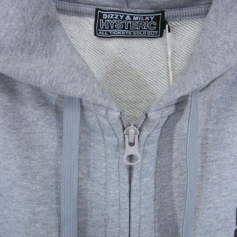 HYSTERIC GLAMOUR ヒステリックグラマー 23AW 02233CF12 SEE NO EVIL パーカー グレー系 L【美品】【中古】