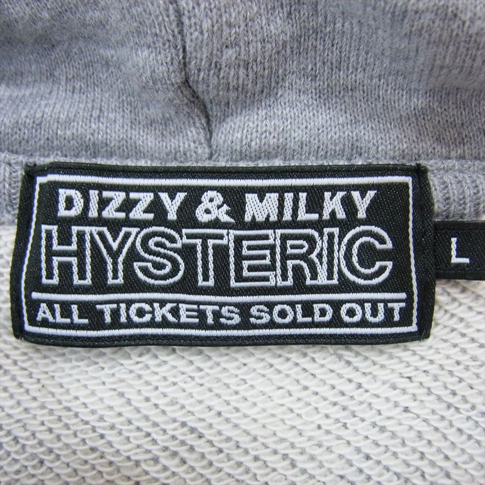 HYSTERIC GLAMOUR ヒステリックグラマー 23AW 02233CF12 SEE NO EVIL パーカー グレー系 L【美品】【中古】