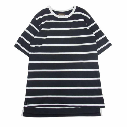 Y's Yohji Yamamoto ワイズ ヨウジヤマモト Y's for men ワイズフォーメン ボーダー 半袖 Tシャツ ブラック系 3【中古】