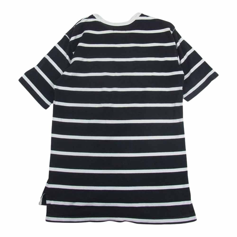 Y's Yohji Yamamoto ワイズ ヨウジヤマモト Y's for men ワイズフォーメン ボーダー 半袖 Tシャツ ブラック系 3【中古】