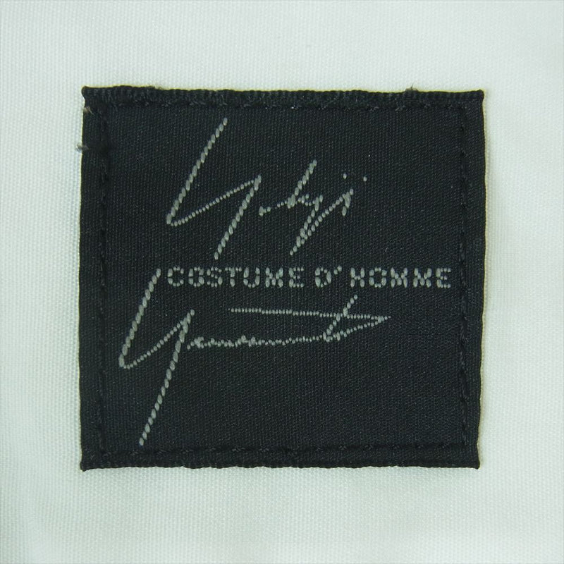 Yohji Yamamoto ヨウジヤマモト 20AW HR-B83-050 COSTUME D’HOMME コスチュームドオム SUITS BROAD REGULAR SHIRT ブロード ドレス 長袖 シャツ ホワイト系 2【中古】