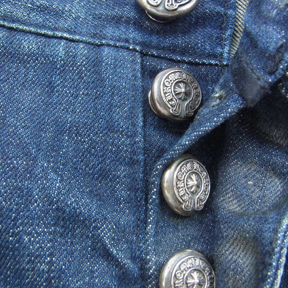 CHROME HEARTS クロムハーツ（原本有） DENIM 5PKT JEAN デニム 5ポケット ジーンズ デニム パンツ インディゴブルー系 32R【中古】