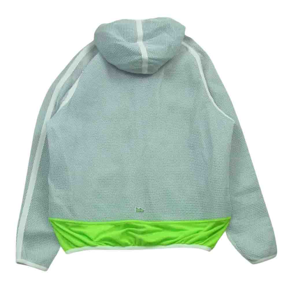 kolor カラー AP8022 ADIDAS アディダス ジップアップ メッシュ パーカー グレー系 ライトグリーン系 M【美品】【中古】