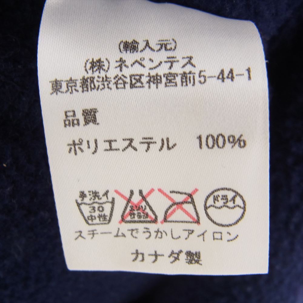 サウス2 ウエスト8 カナダ製 ロゴ刺繍 ショートスリーブ ハーフジップ  フリース プルオーバー パーカー パープル系 S【中古】
