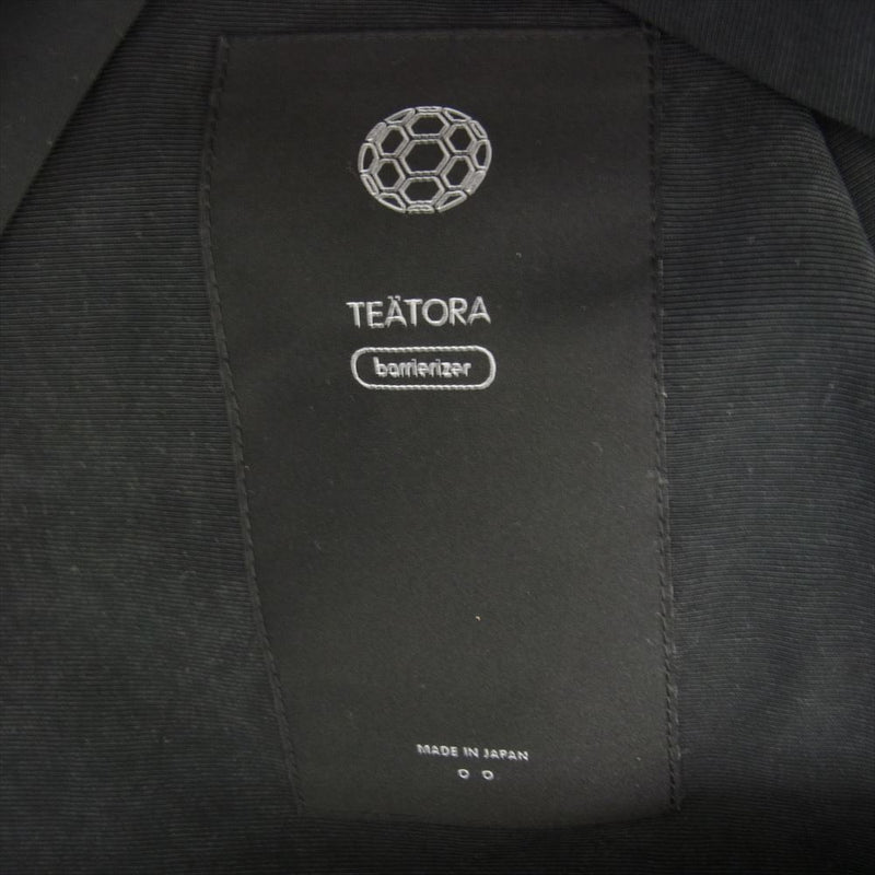 TEATORA テアトラ TT-107-BR DATA DOME BR データ ドーム フーデッド モッズコート ブラック系【極上美品】【中古】
