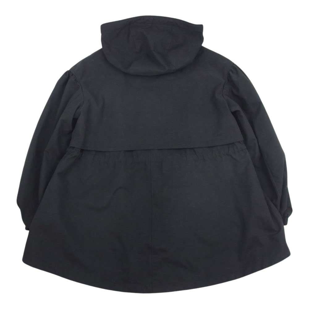ボーダーズアットバルコニー BD2211-3A-06 ボリュームスリーブ  ライナー付き ショートコート ブラック系 36【極上美品】【中古】