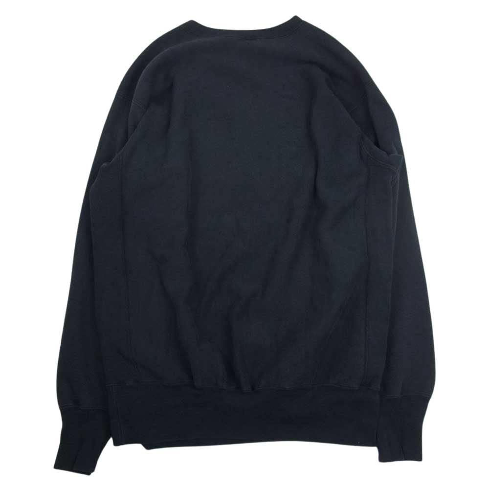 Champion チャンピオン ヴィンテージ 90s USA製 刺繍タグ リバースウィーブ クルーネック スウェット ネイビー系 XXL【中古】