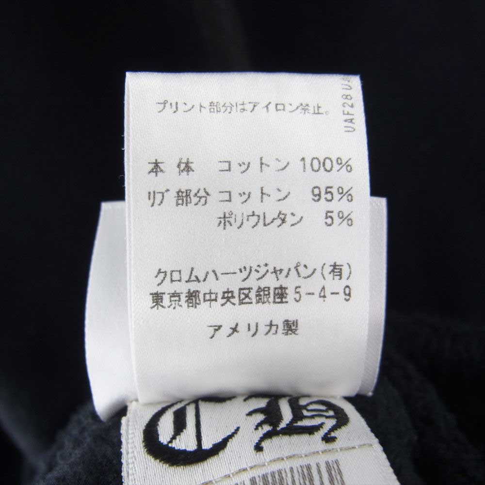 CHROME HEARTS クロムハーツ（原本無） 2212-304-4054 Multicolor Sleeve Logo Horseshoe Pullover マルチカラー スリーブロゴ ホースシュー プルオーバ― パーカー ブラック系 M【中古】