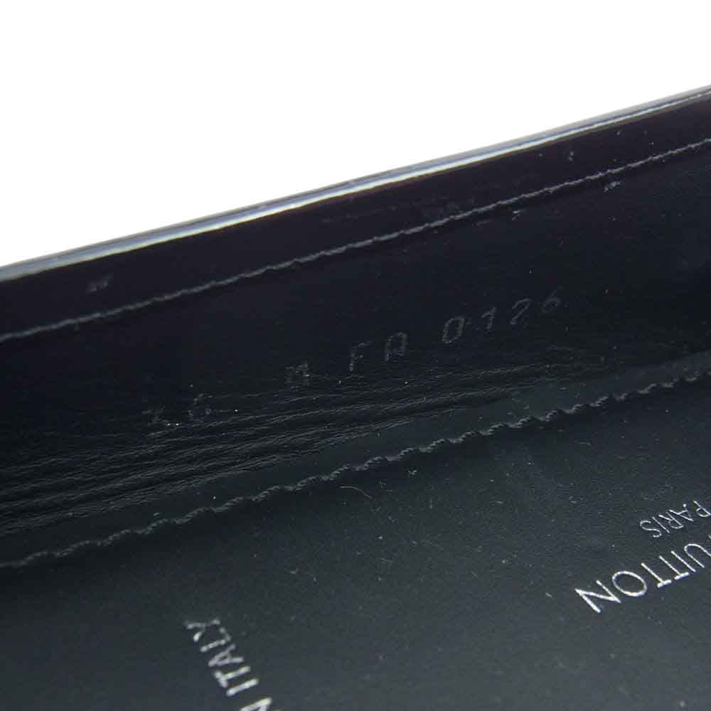 LOUIS VUITTON ルイ・ヴィトン ドライビング リボン エナメル シューズ  ブラック系 36【美品】【中古】