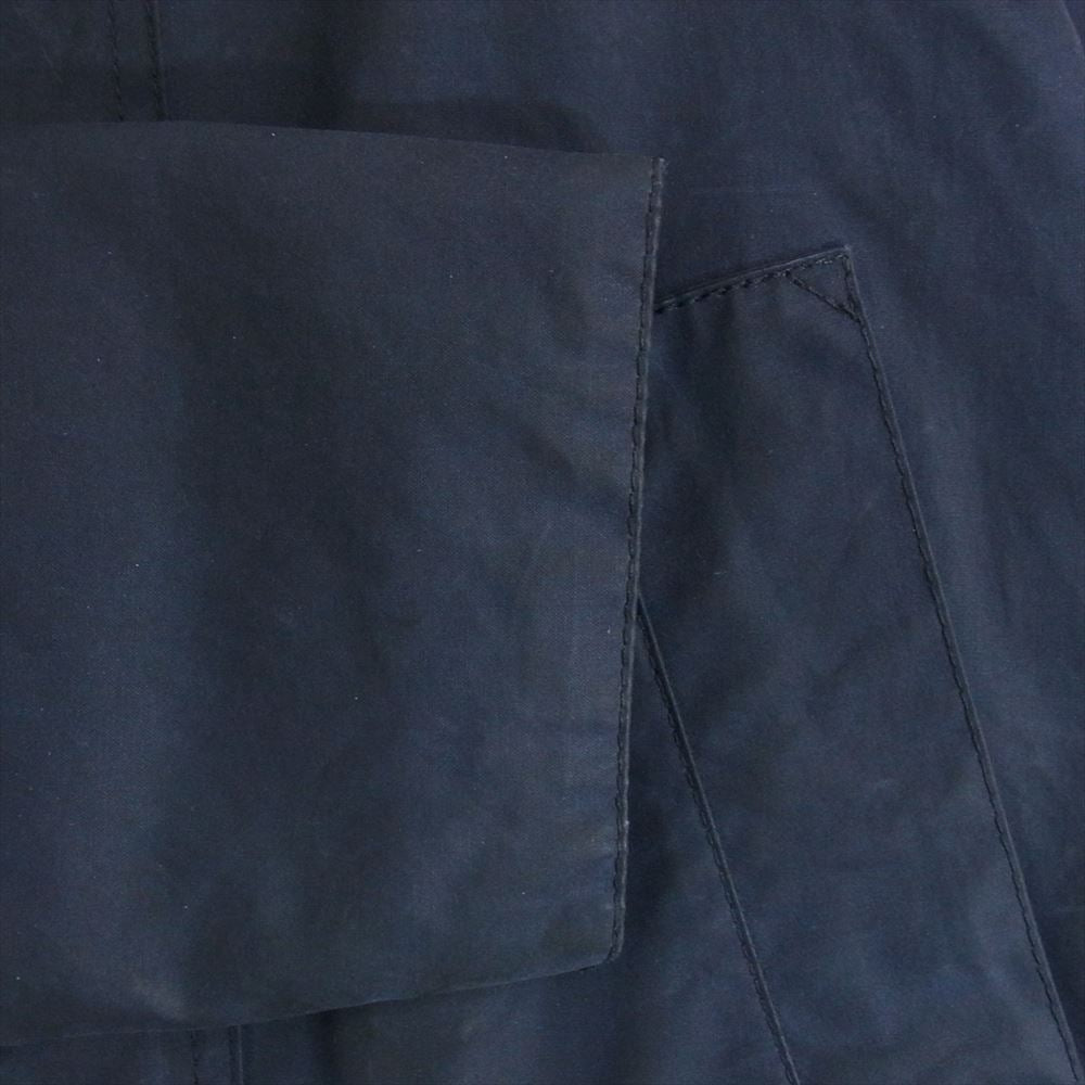 Barbour バブアー 1602130 英国製 SL BEDALE ビデイル オイルド ジャケット 襟コーデュロイ 切替 3ワラント ネイビー系 34【中古】