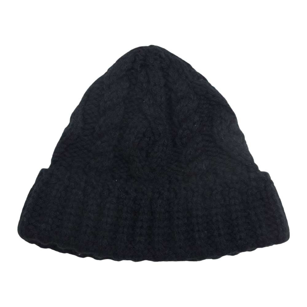 NEIGHBORHOOD ネイバーフッド 23AW 232FUNH-HT02 CABLE KNIT BEANIE ケーブル ニット ビーニー ニット帽 ブラック系 F【美品】【中古】