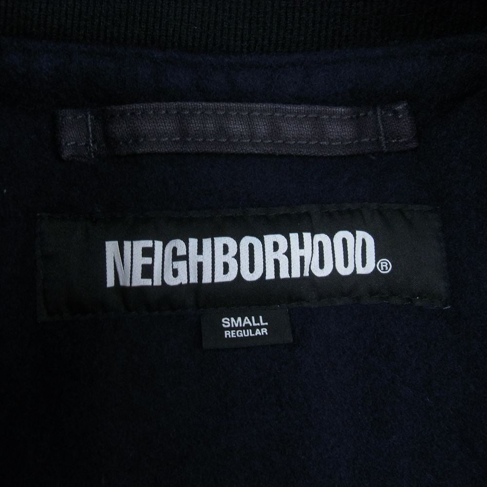 NEIGHBORHOOD ネイバーフッド 23AW 232YTNH-JKM01 DECK JACKET 硫化染め コードクロス バックプリント デッキ ジャケット ネイビー系 S【極上美品】【中古】