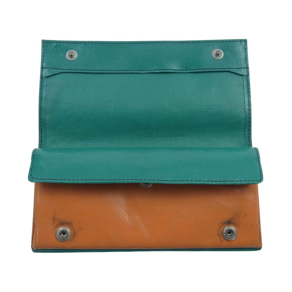 FREITAG フライターグ F555 CAROLINE ロング ウォレット 長財布 グリーン系【中古】