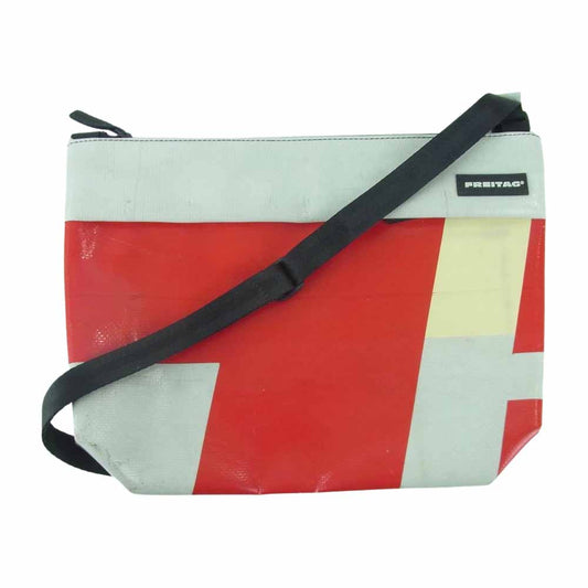FREITAG フライターグ F553 Lou ASST-S  ショルダー バッグ グレー系 レッド系【中古】