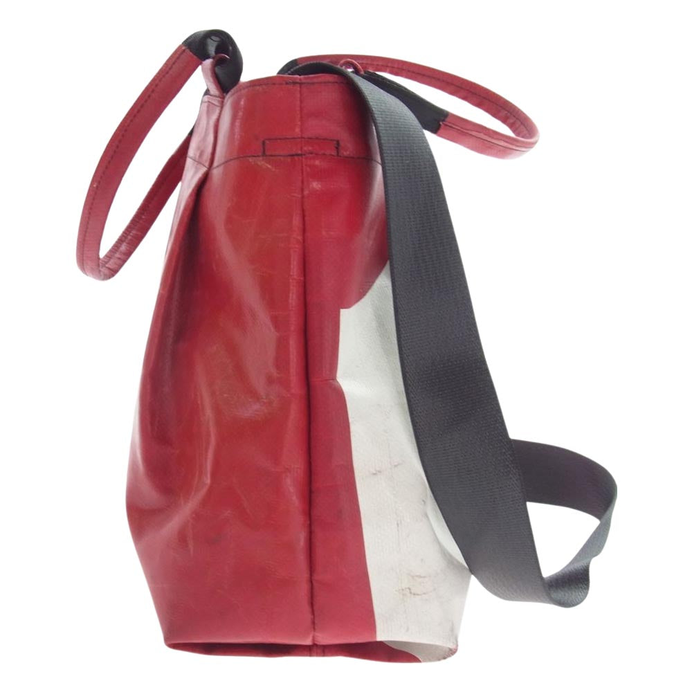 FREITAG フライターグ F551 SALLY 2way ショルダーバッグ トートバッグ オフホワイト系 レッド系【中古】
