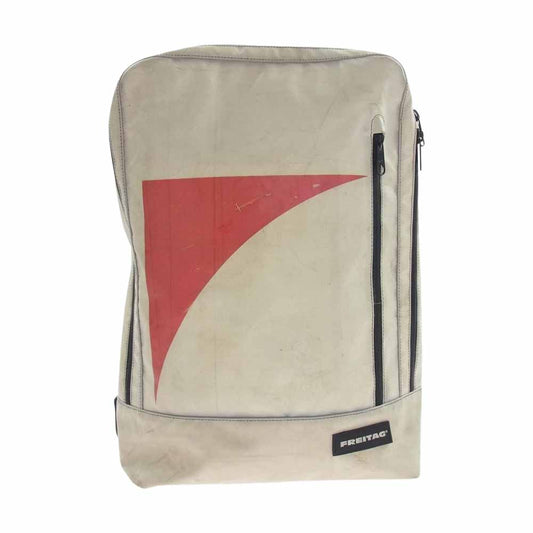 FREITAG フライターグ  F306  HAZZARD 2way バッグパック リュック レッド×ホワイト オフホワイト系【中古】