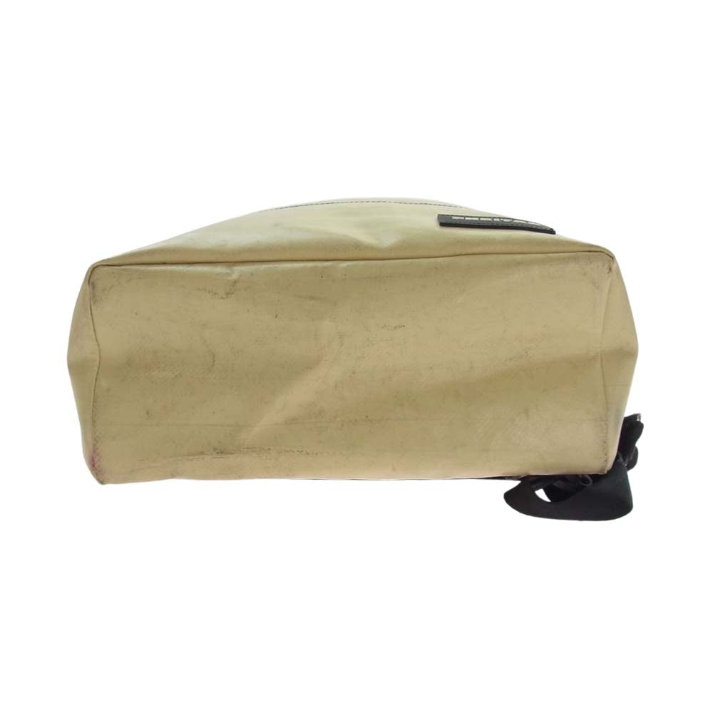 FREITAG フライターグ F306 企業ロゴ文字入り HAZZARD 2way バッグパック リュック ハンドバッグ ベージュ系 ブラック系【中古】