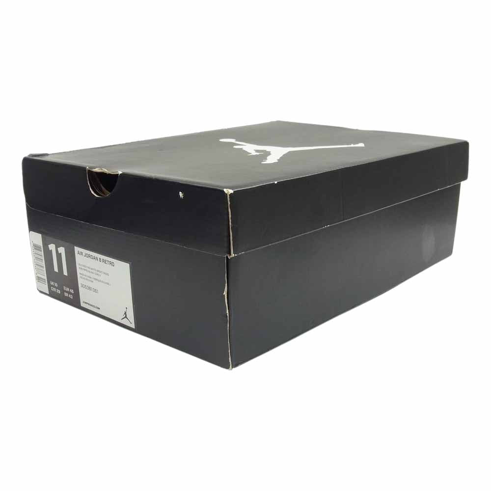 NIKE ナイキ 305381-061 Air Jordan 8 Retro Playoffs 2013 エアジョーダン8 レトロ プレイオフ ハイカットスニーカー ブラック系 29cm【中古】