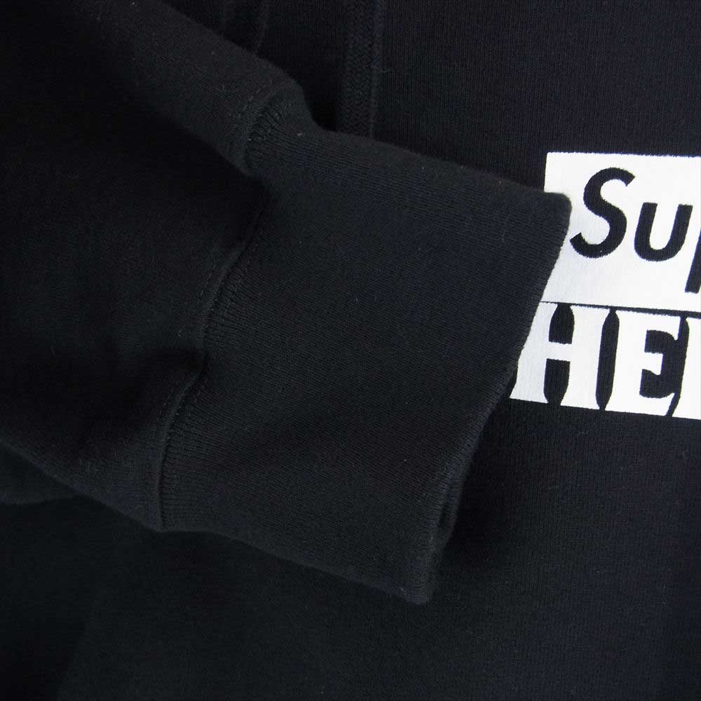 Supreme シュプリーム 22SS  × ANTIHERO Hooded Sweatshirt シュプリーム×アンタイヒーロー パーカー ブラック系 L【美品】【中古】
