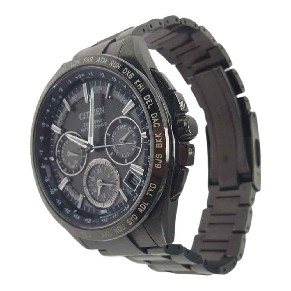 CITIZEN シチズン CC9017-59E ATTESA アテッサ エコドライブ ソーラー 腕時計 ウォッチ ブラック系【中古】