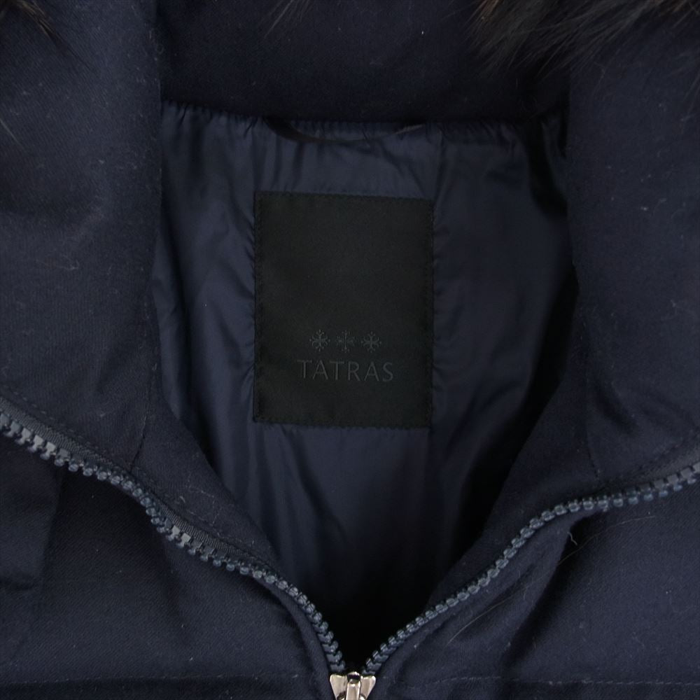 TATRAS タトラス LTA20A4571　 国内正規品 LAVIANA ラビアナ ファー ダウン コート  ネイビー系 03【中古】