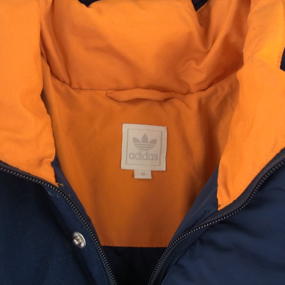 adidas アディダス 中綿 フード付 ジャケット ネイビー系 M【中古】
