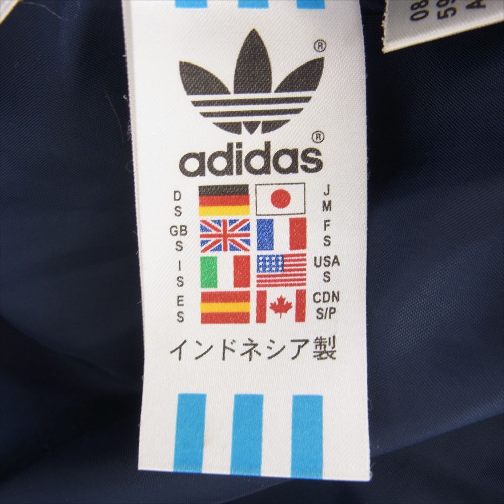 adidas アディダス 中綿 フード付 ジャケット ネイビー系 M【中古】