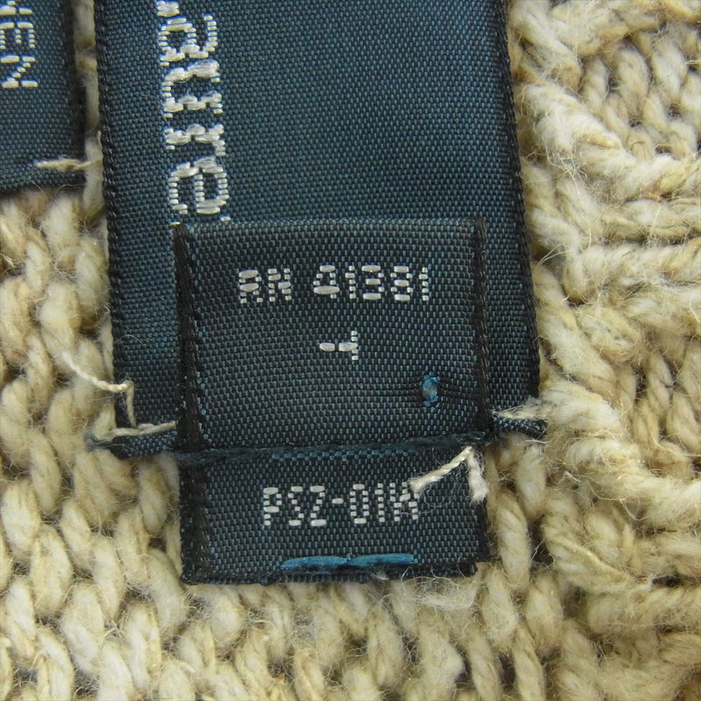 POLO RALPH LAUREN ポロ・ラルフローレン フラッグ ハイネック ニット セーター 中国製 グレイッシュベージュ系 M【中古】