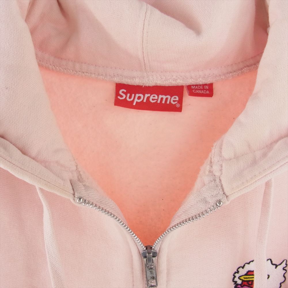 Supreme シュプリーム 17AW × MARK GONZALES マークゴンザレス Gonz Ramm Zip Up Sweatshirt Pink ジップアップ スウェットシャツ ピンク系 M【中古】