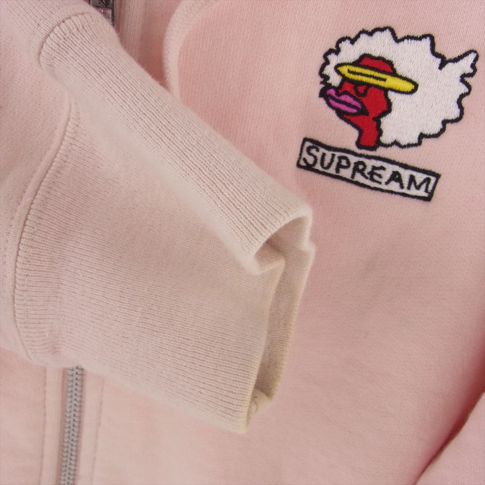 Supreme シュプリーム 17AW × MARK GONZALES マークゴンザレス Gonz Ramm Zip Up Sweatshirt Pink ジップアップ スウェットシャツ ピンク系 M【中古】