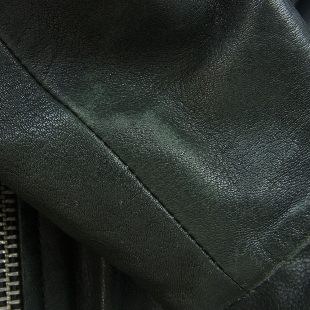 DIESEL ディーゼル TIMELESS タイムレス ラムレザー ダブル ライダース ジャケット ブラック系 S【中古】