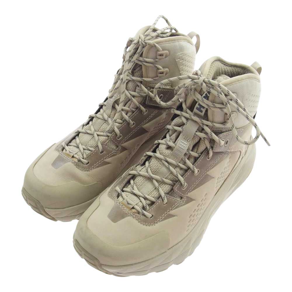 HOKA ONE ONE ホカ オネオネ 1112030 M KAHA GTX トレッキング シューズ スニーカー ベージュ系 US8.5【中古】