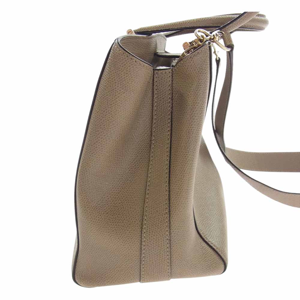 Valextra ヴァレクストラ TRIENNALE SMALL トリエンナーレ スモール 2WAY ショルダー ハンドバッグ バッグ ベージュ系【中古】