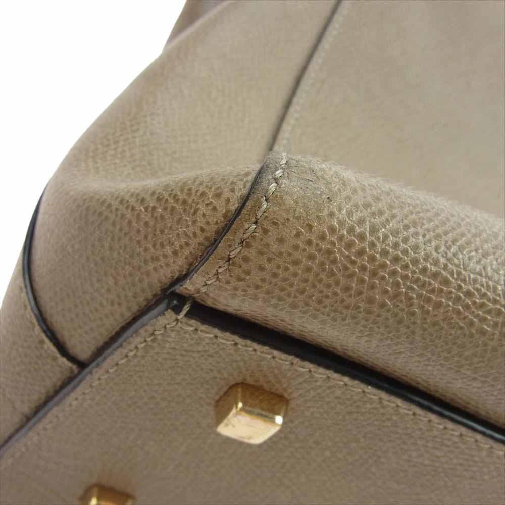Valextra ヴァレクストラ TRIENNALE SMALL トリエンナーレ スモール 2WAY ショルダー ハンドバッグ バッグ ベージュ系【中古】