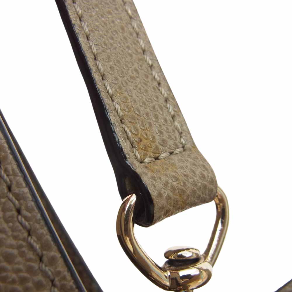 Valextra ヴァレクストラ TRIENNALE SMALL トリエンナーレ スモール 2WAY ショルダー ハンドバッグ バッグ ベージュ系【中古】