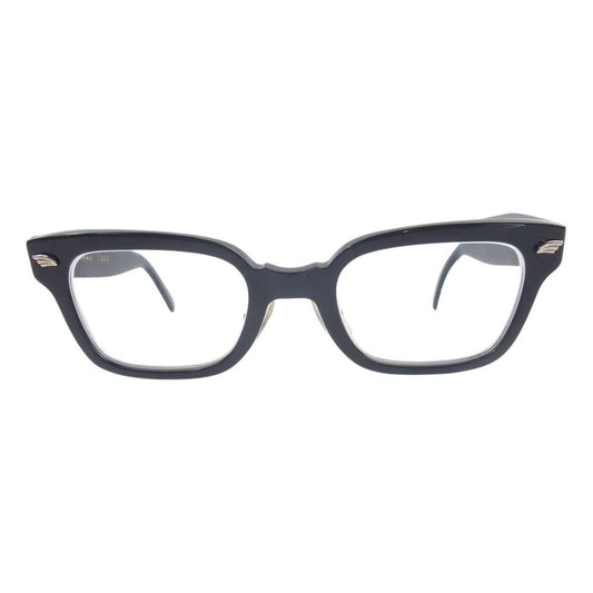 白山眼鏡店 1992 DECO 度入り 眼鏡 アイウェア  ブラック系【中古】