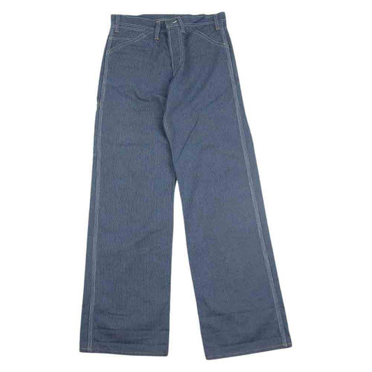 THE FLAT HEAD ザフラットヘッド PN-04W PIN HICKORY PAINTER PANTS ピン ヒッコリー ペインター パンツ インディゴブルー系 31【中古】