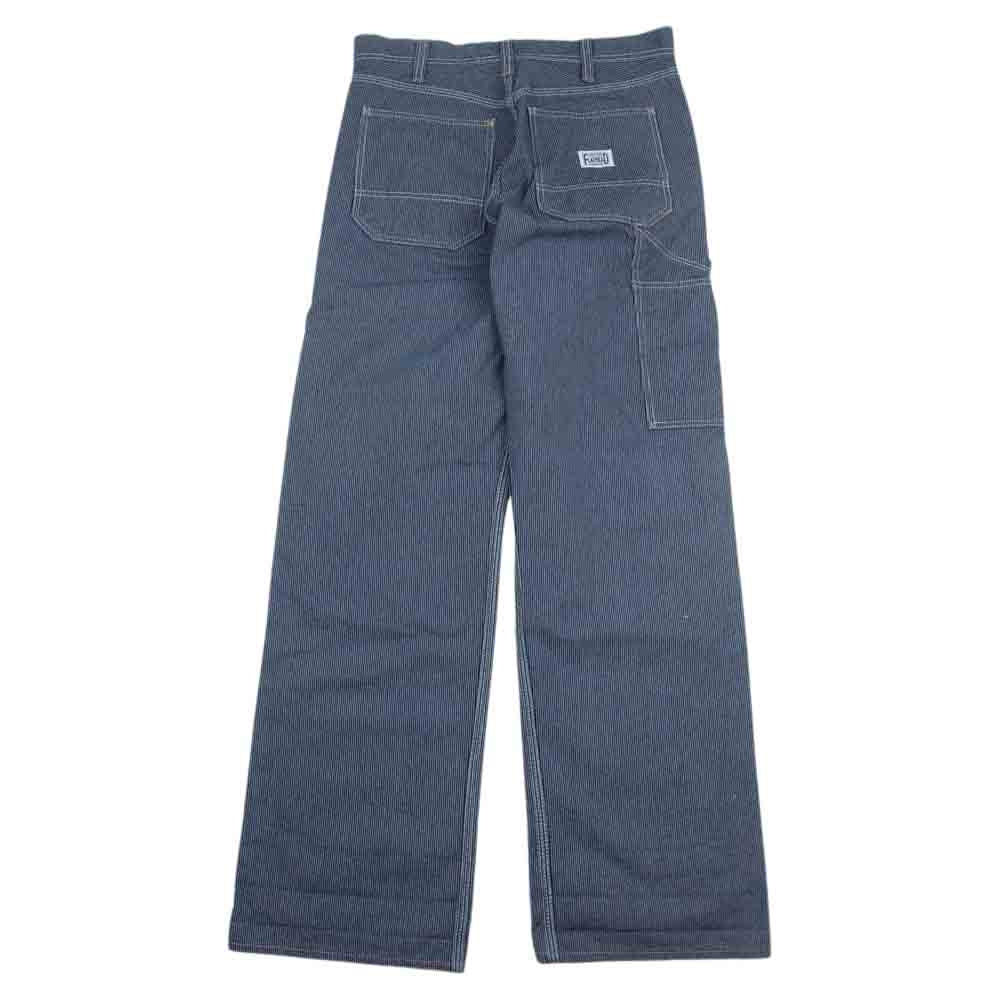 THE FLAT HEAD ザフラットヘッド PN-04W PIN HICKORY PAINTER PANTS ピン ヒッコリー ペインター パンツ インディゴブルー系 31【中古】