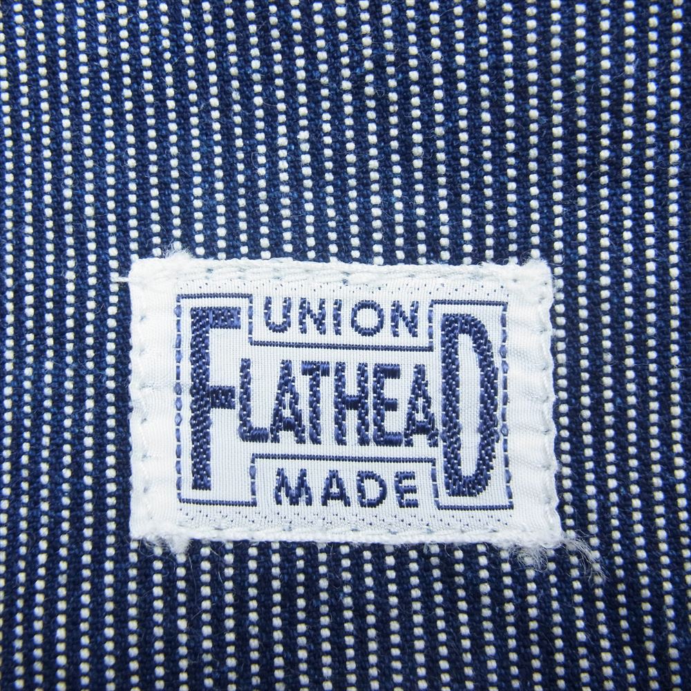 THE FLAT HEAD ザフラットヘッド PN-04W PIN HICKORY PAINTER PANTS ピン ヒッコリー ペインター パンツ インディゴブルー系 31【中古】