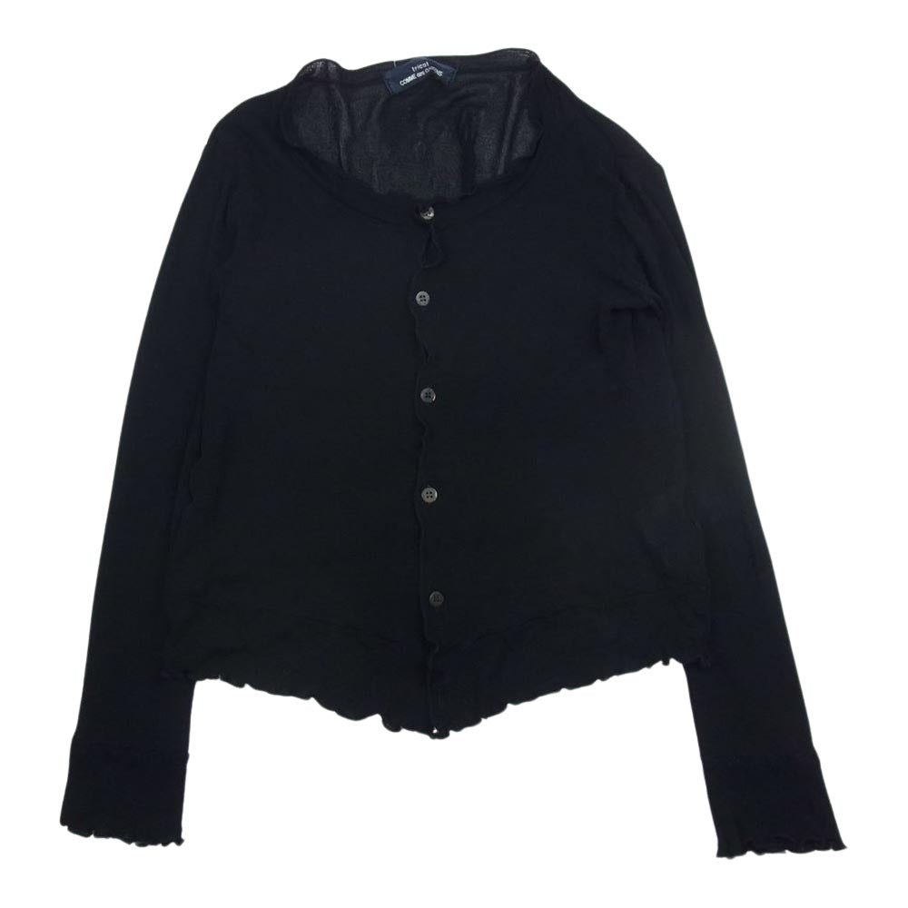 COMME des GARCONS コムデギャルソン TN-100200 tricot レース編み カーディガン ブラック系【中古】