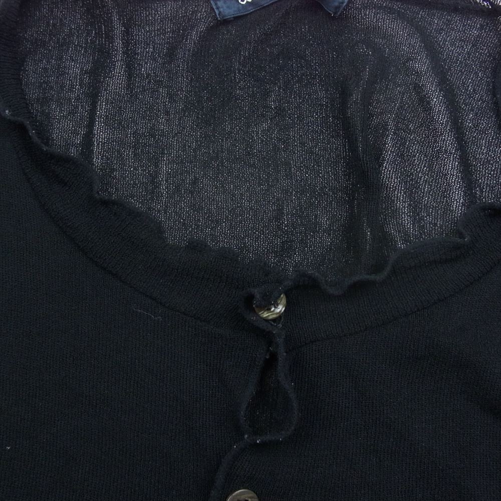 COMME des GARCONS コムデギャルソン TN-100200 tricot レース編み カーディガン ブラック系【中古】