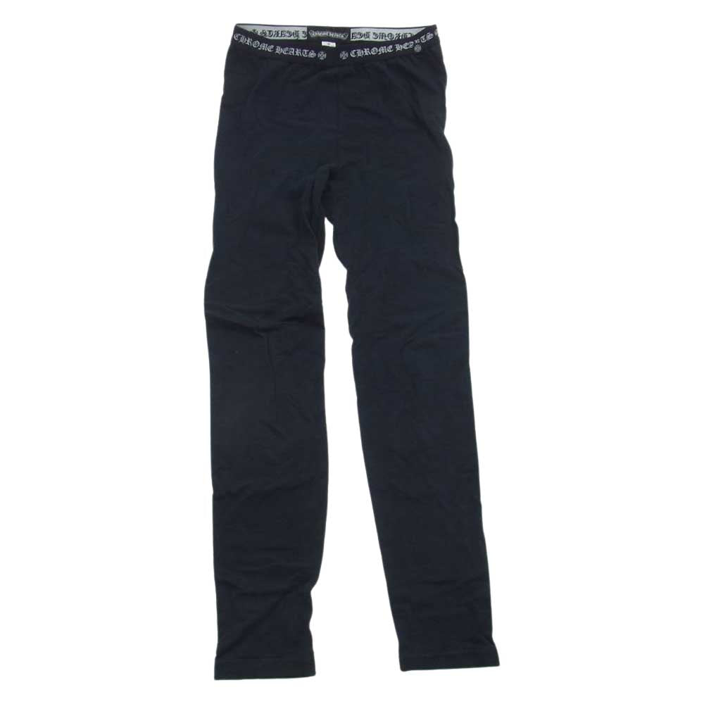 CHROME HEARTS クロムハーツ（原本無） クロス プリント レギンス ブラック系 M【中古】