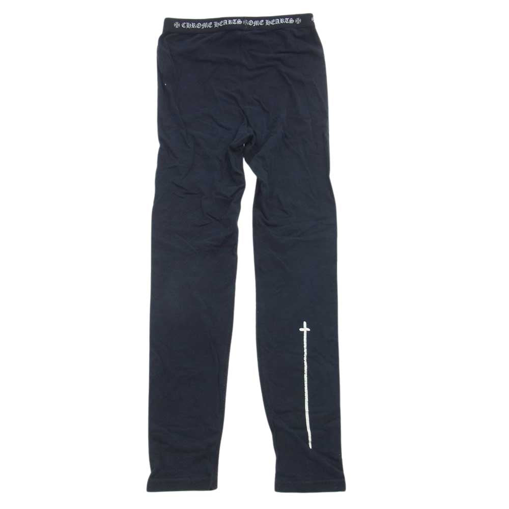 CHROME HEARTS クロムハーツ（原本無） クロス プリント レギンス ブラック系 M【中古】