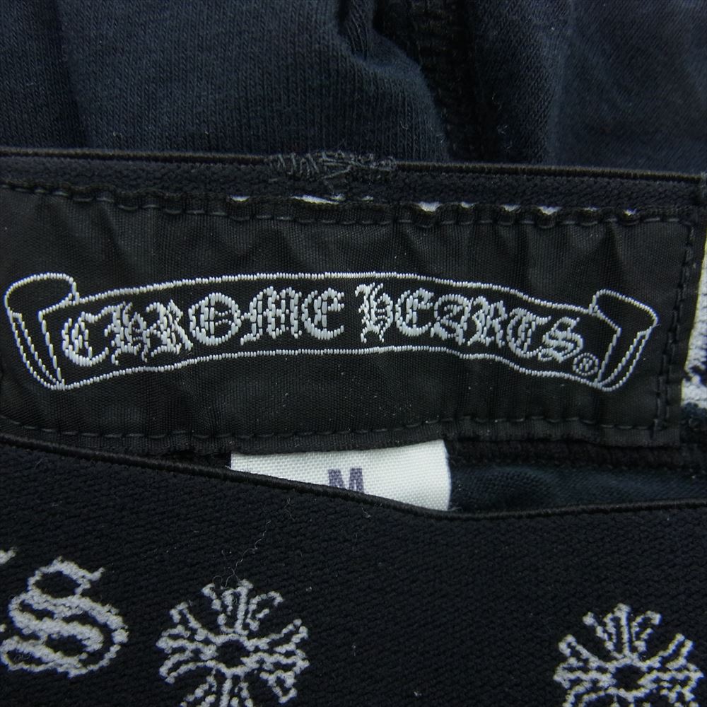 CHROME HEARTS クロムハーツ（原本無） クロス プリント レギンス ブラック系 M【中古】