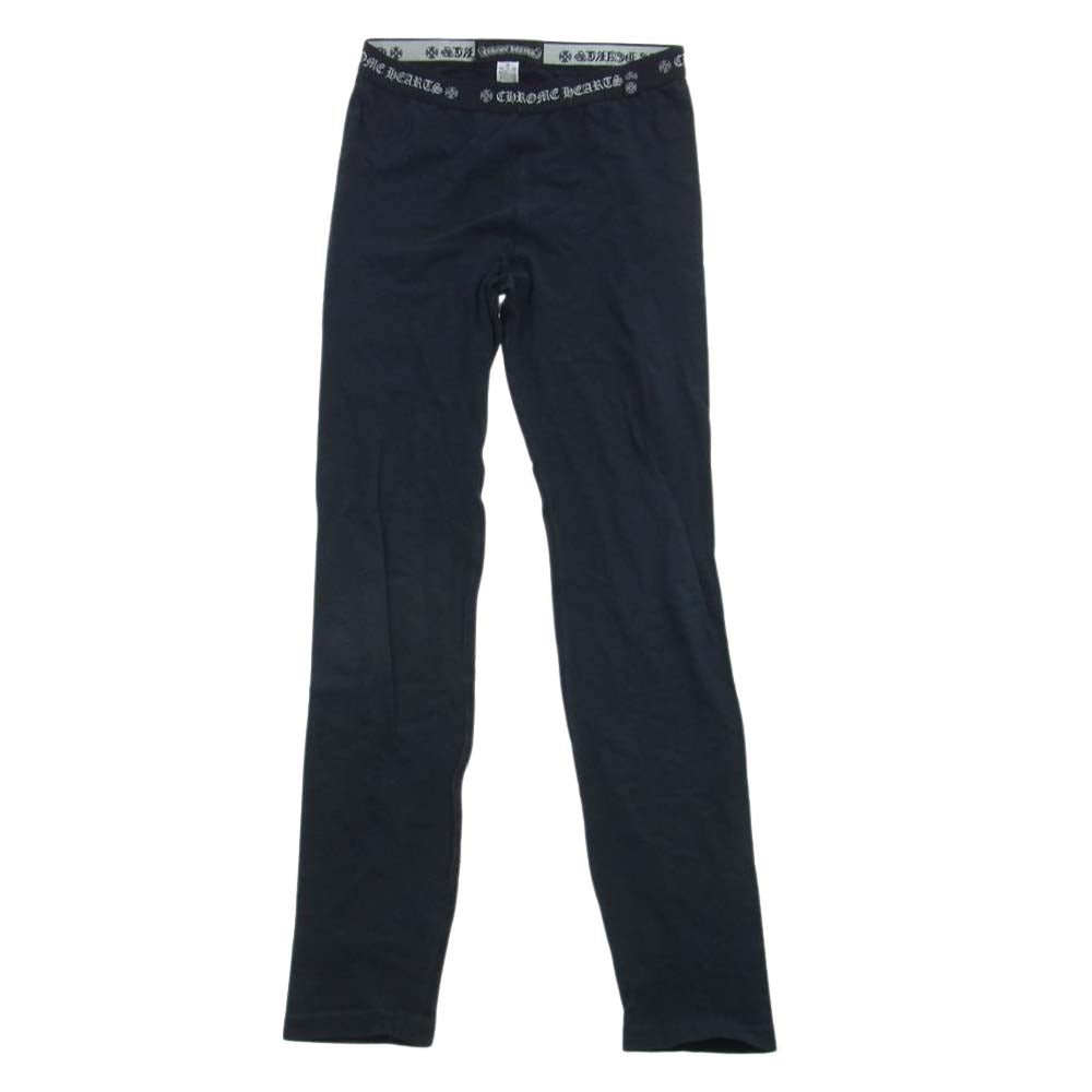 CHROME HEARTS クロムハーツ（原本無） ホースシュー クロス プリント レギンス ブラック系 M【中古】